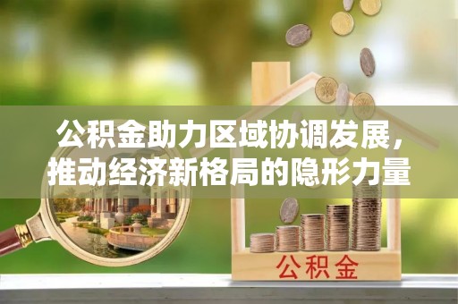 武城公积金助力区域协调发展，推动经济新格局的隐形力量
