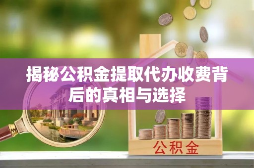 武城揭秘公积金提取代办收费背后的真相与选择