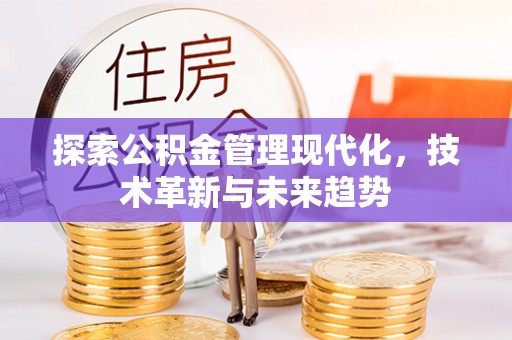 武城探索公积金管理现代化，技术革新与未来趋势