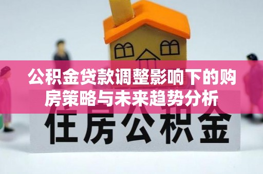 武城公积金贷款调整影响下的购房策略与未来趋势分析