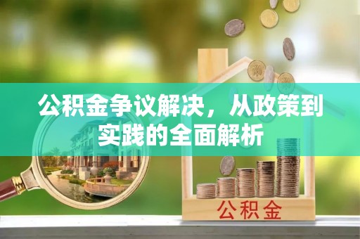 武城公积金争议解决，从政策到实践的全面解析