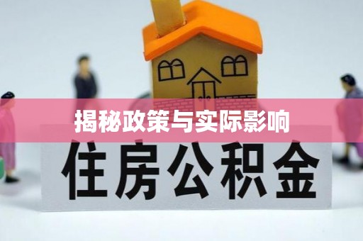 武城揭秘政策与实际影响