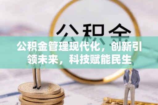 武城公积金管理现代化，创新引领未来，科技赋能民生