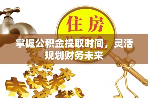 武城掌握公积金提取时间，灵活规划财务未来