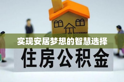 武城实现安居梦想的智慧选择