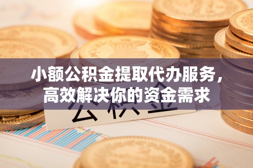 武城小额公积金提取代办服务，高效解决你的资金需求