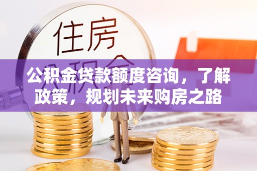 武城公积金贷款额度咨询，了解政策，规划未来购房之路