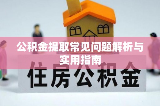 武城公积金提取常见问题解析与实用指南