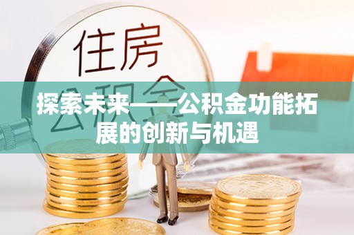 武城探索未来——公积金功能拓展的创新与机遇