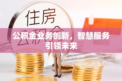 武城公积金业务创新，智慧服务引领未来
