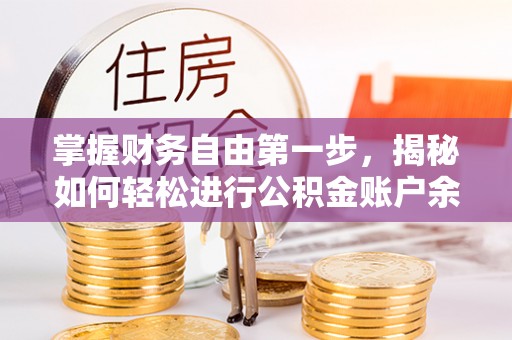 武城掌握财务自由第一步，揭秘如何轻松进行公积金账户余额查询