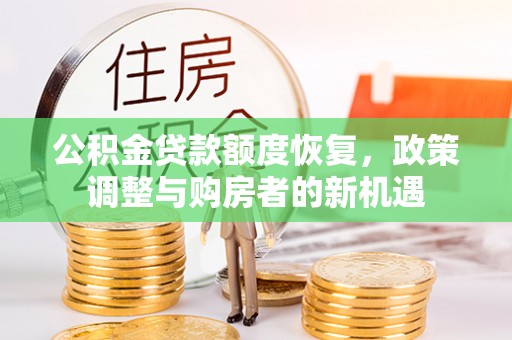 武城公积金贷款额度恢复，政策调整与购房者的新机遇